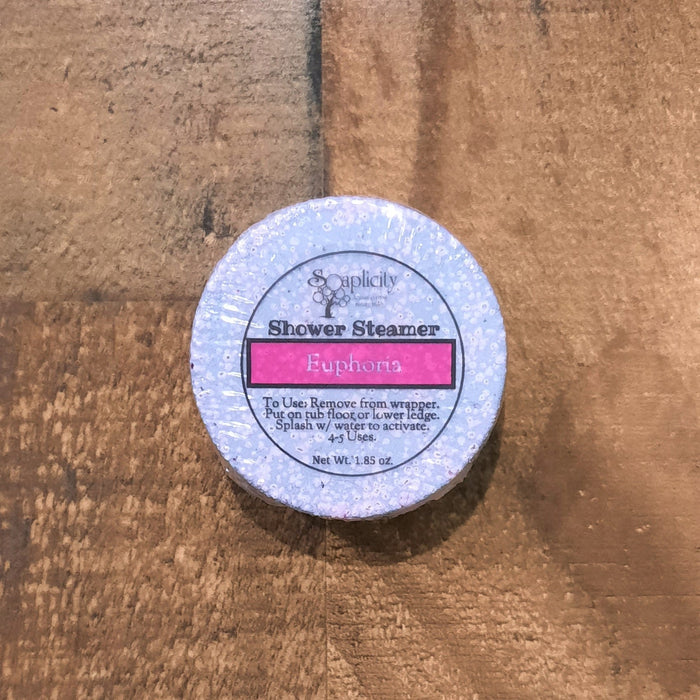 Aromatic American-made shower steamer for the shower products collection