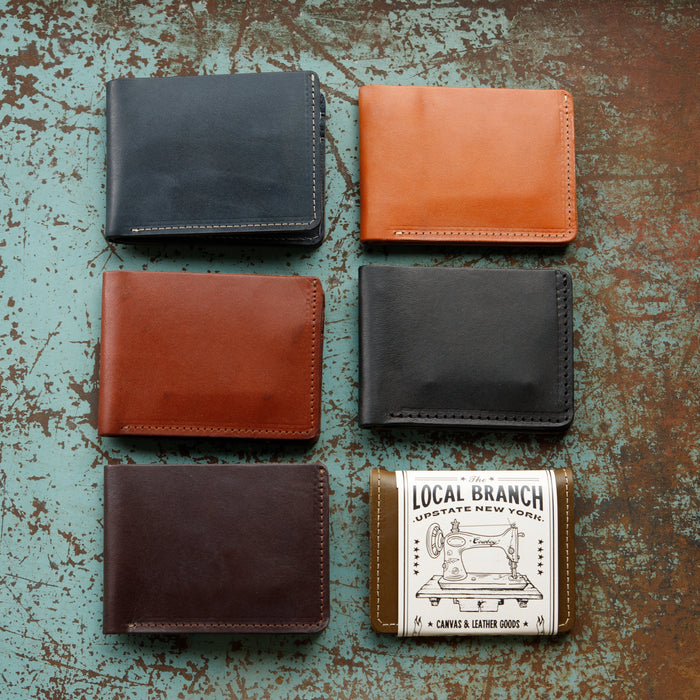 American-made men's leather wallet handcrafted in the USA