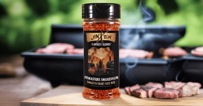 American-made sweet and smoky barbecue dry rub seasoning container