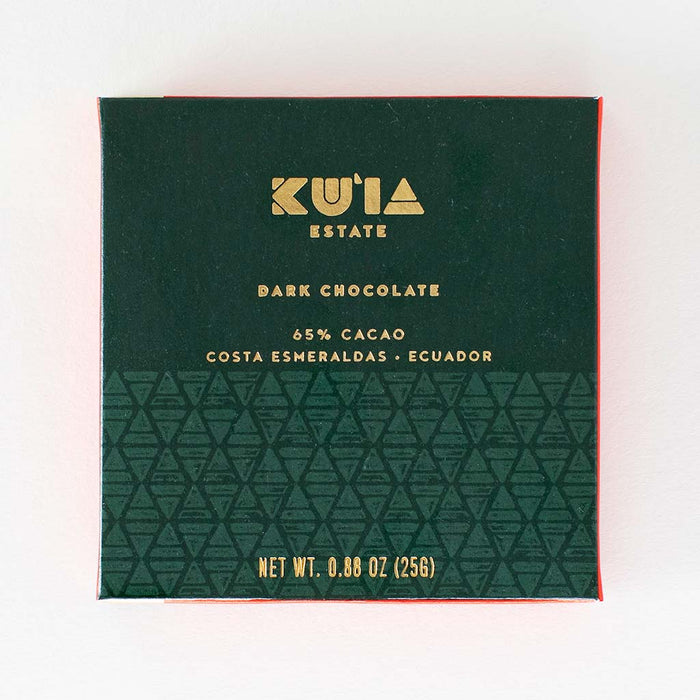 Packaged classic dark chocolate bar from an American chocolatier
