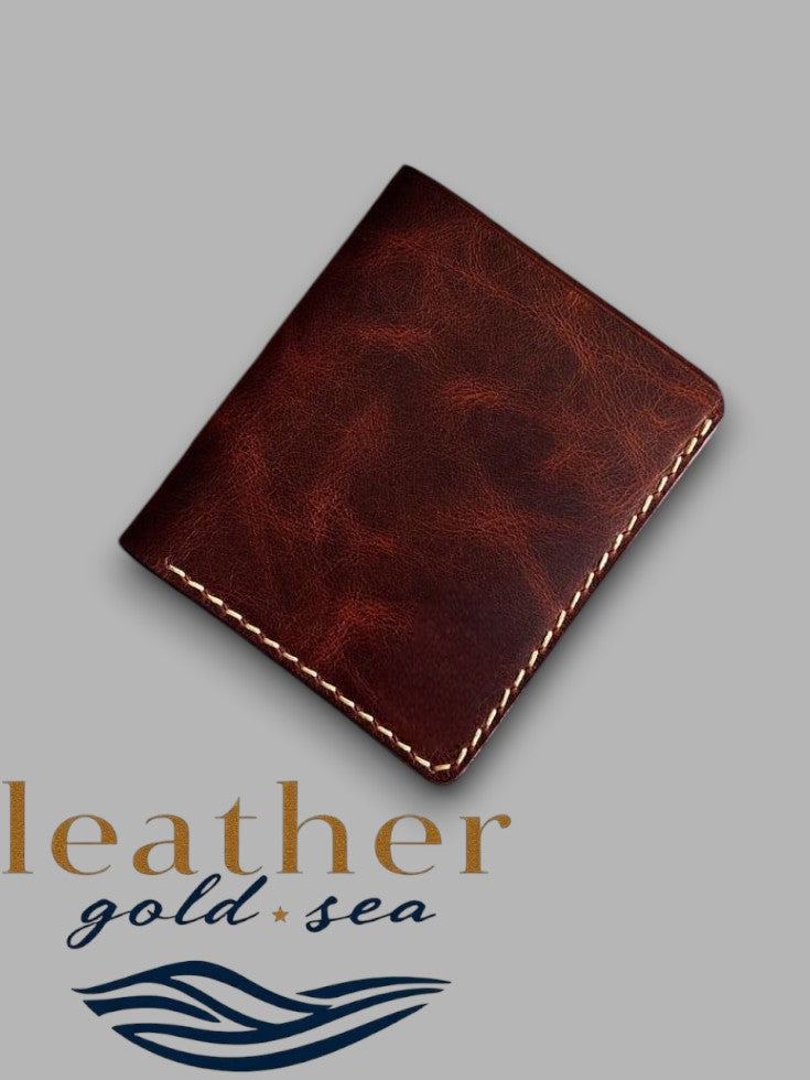 Custom Black Belts Style Texas Leather Wallet