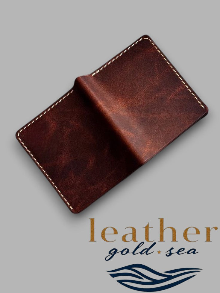 Custom Black Belts Style Texas Leather Wallet