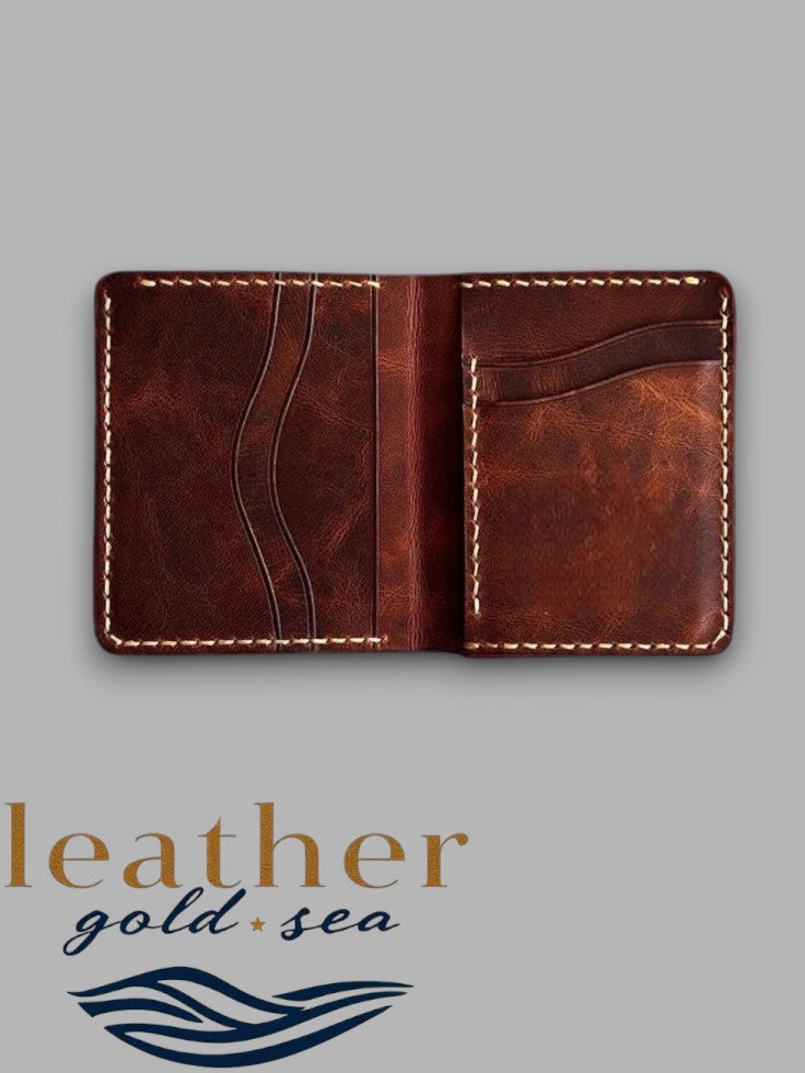 Custom Black Belts Style Texas Leather Wallet