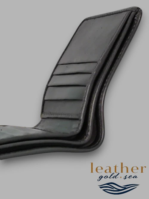 Cowhide Leather Wallet – Rugged Hard Case Design