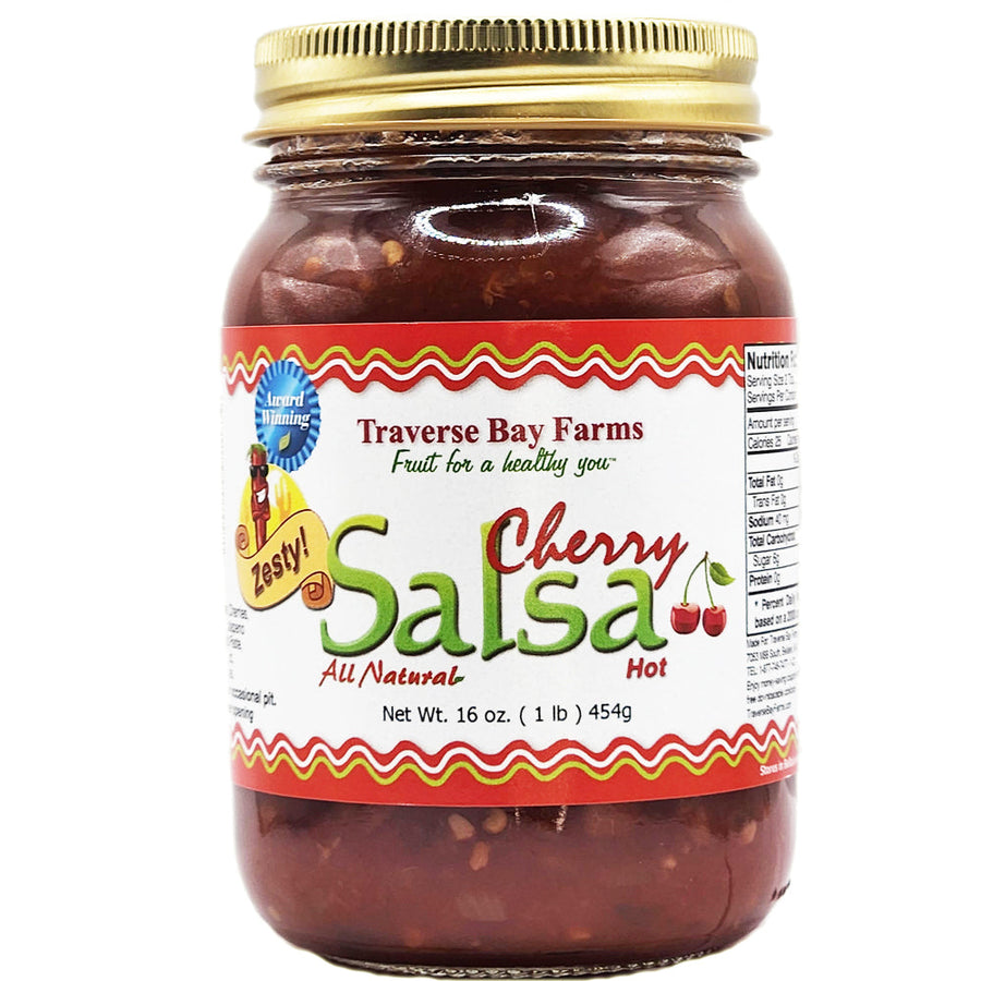 Cherry Salsa  - Zesty (spicy but not too hot!), 16 oz — product image