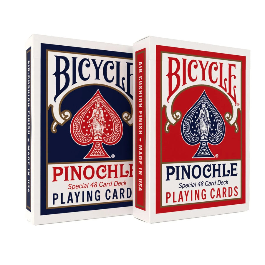 Bicycle Pinochle Playing Cards – Red or Blue Rider Back, Standard Index