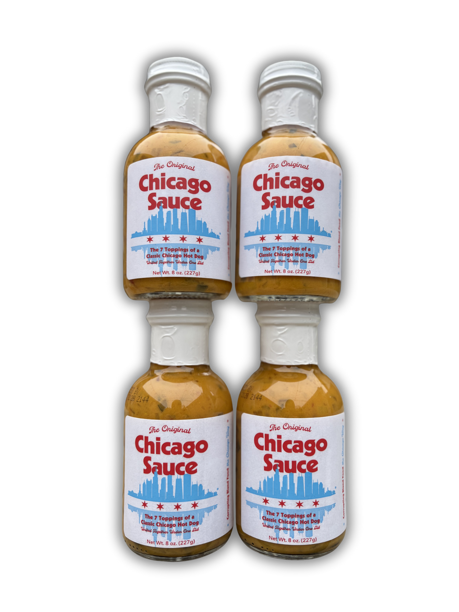 Four-bottle pack of Original Chicago Sauce