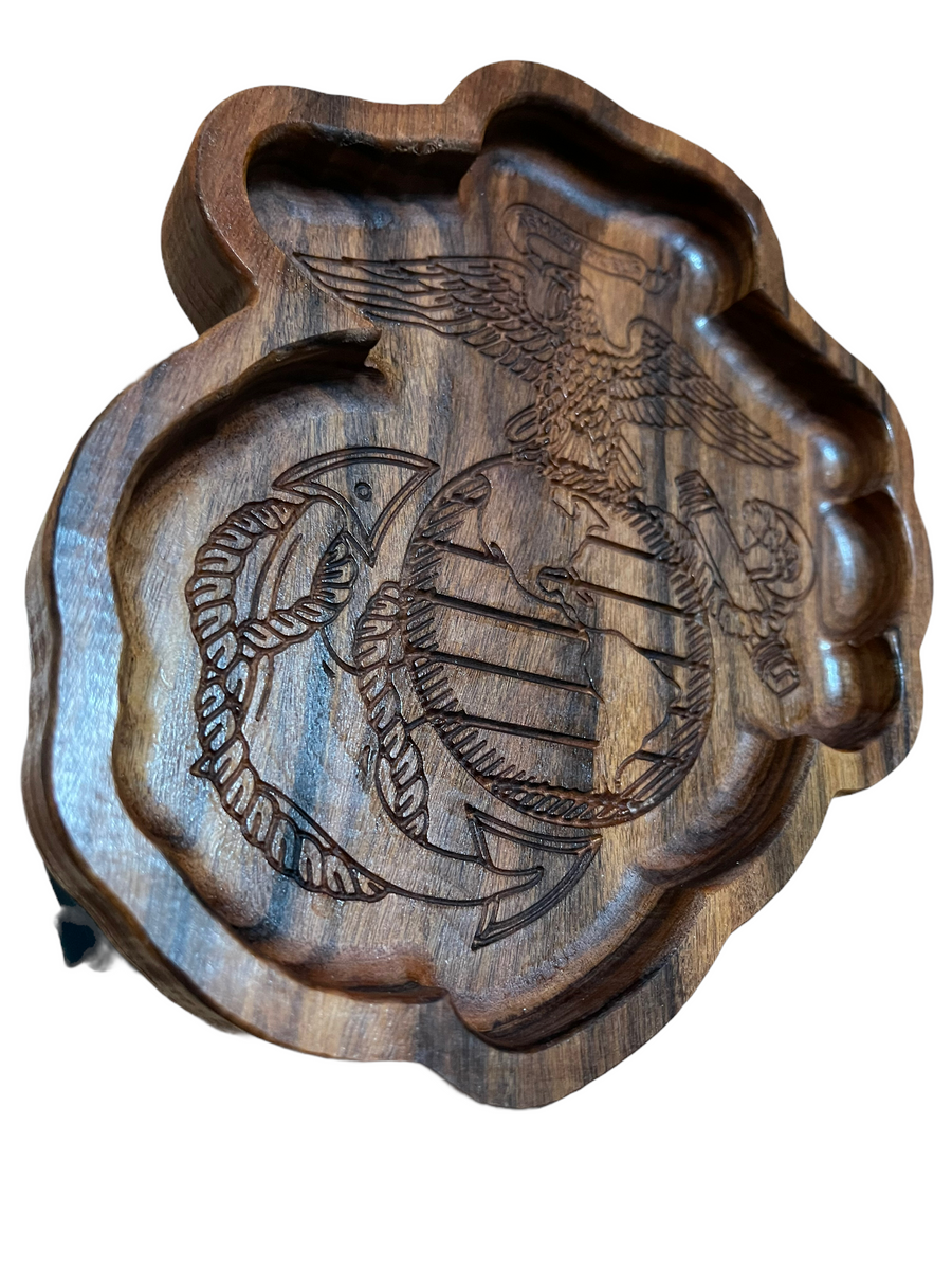 Angled Marine-emblem shaped tray
