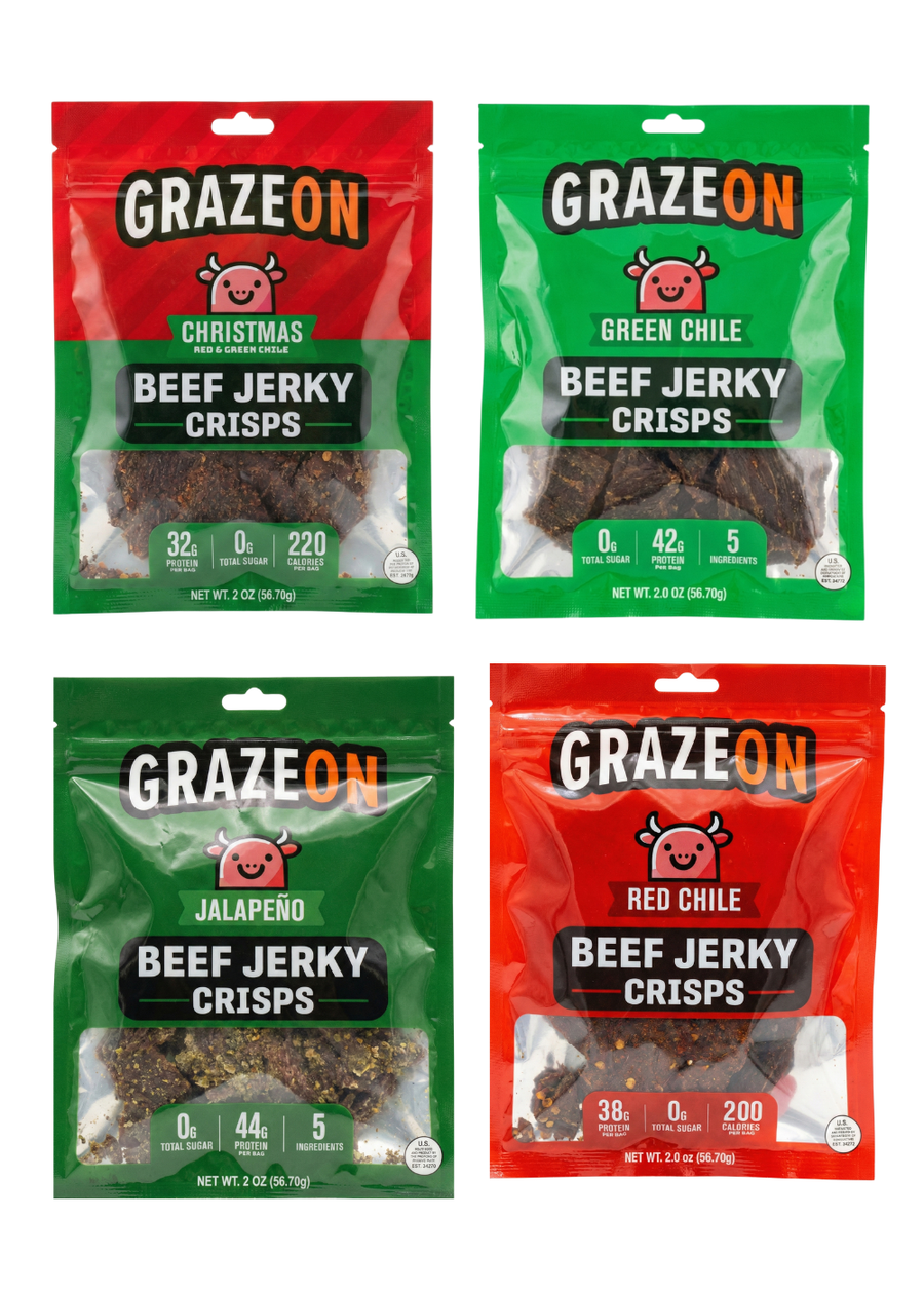 Beef Jerky Crisps Variety Pack – 7 × 2 oz Bags — product photograph 3 of 11