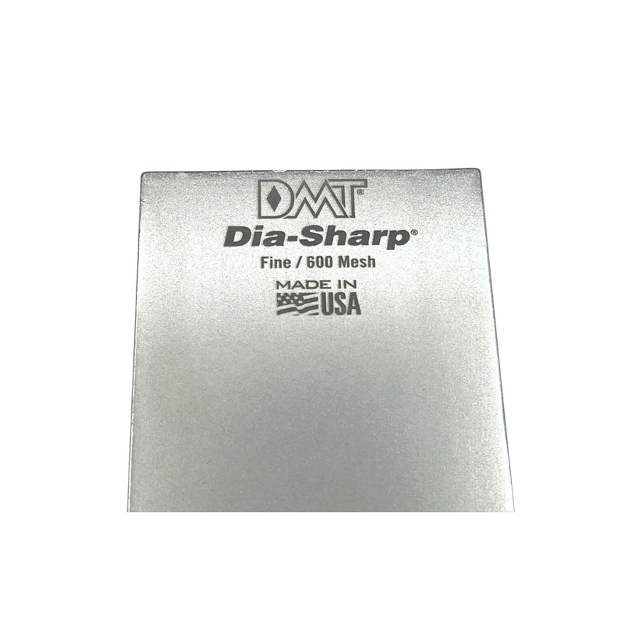 Close view of DMT Fine 600 Mesh and Made in USA marking