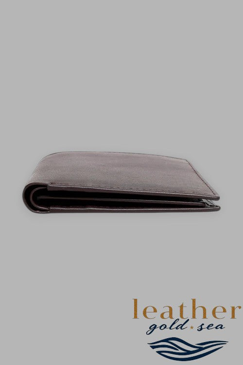 3 Fold Wallet for Men – Brown Handmade Leather
