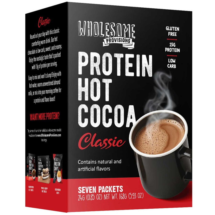 Classic Protein Hot Chocolate: Classic hot cocoa box.
