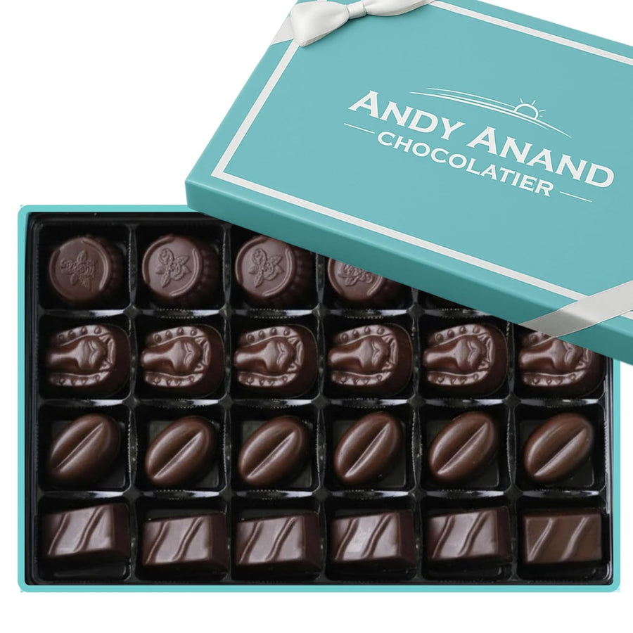 Sugar-Free Vegan Belgian Dark Chocolate Truffles Gift Box, 25 pc