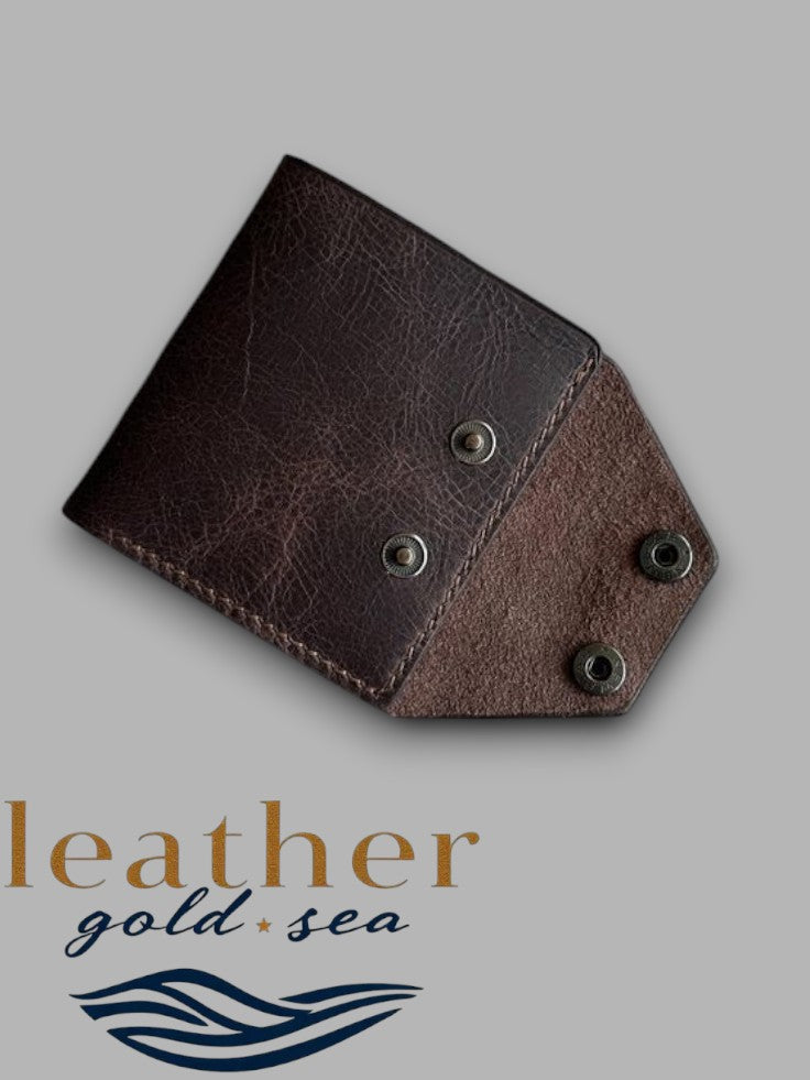 Cow Leather Wallet – Handmade Dark Brown Classic