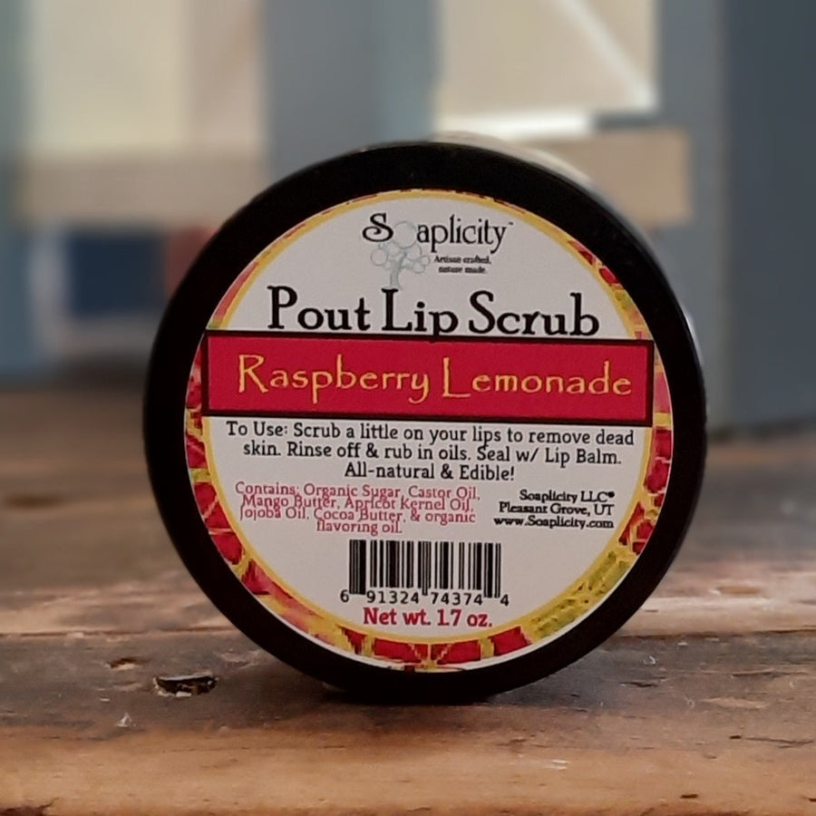 Raspberry Lemonade Pout Lip Scrub – Seasonal – product photo