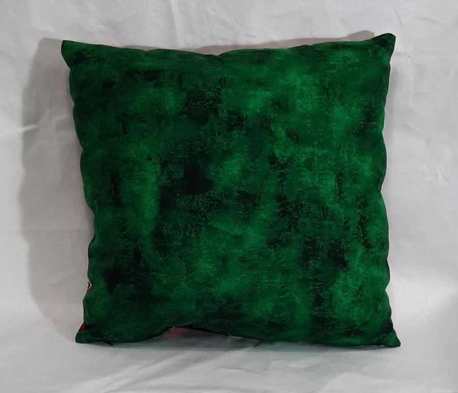 Nutcracker with Green Back Pillow Cover, close-up of the print