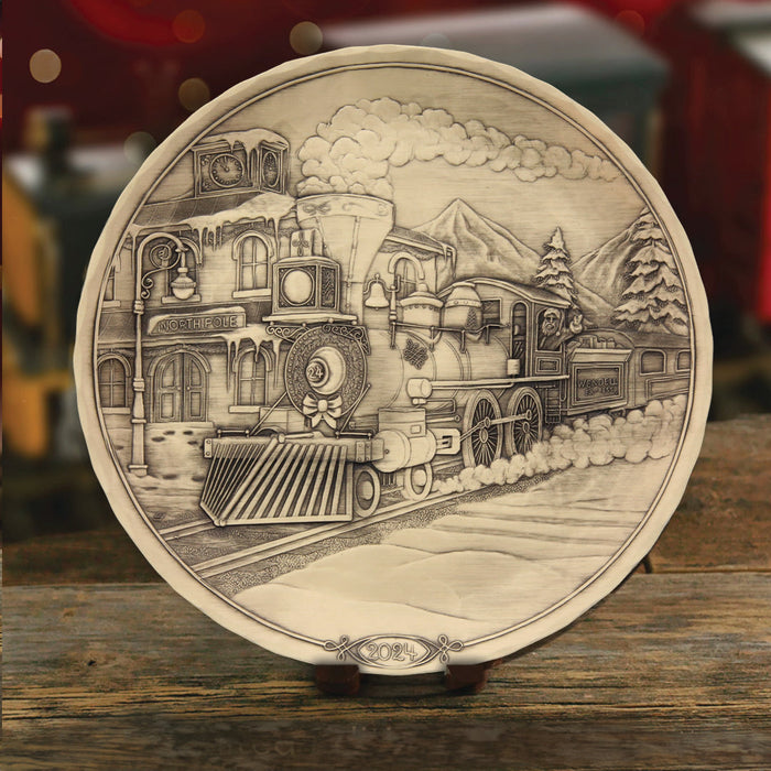 Styled display featuring 2024 Annual Plate- The Wendell Express