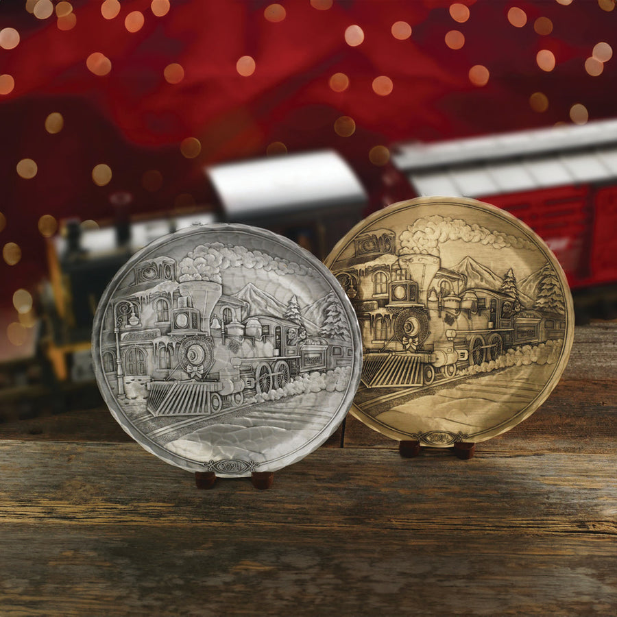Collection display featuring 2024 Annual Plate- The Wendell Express