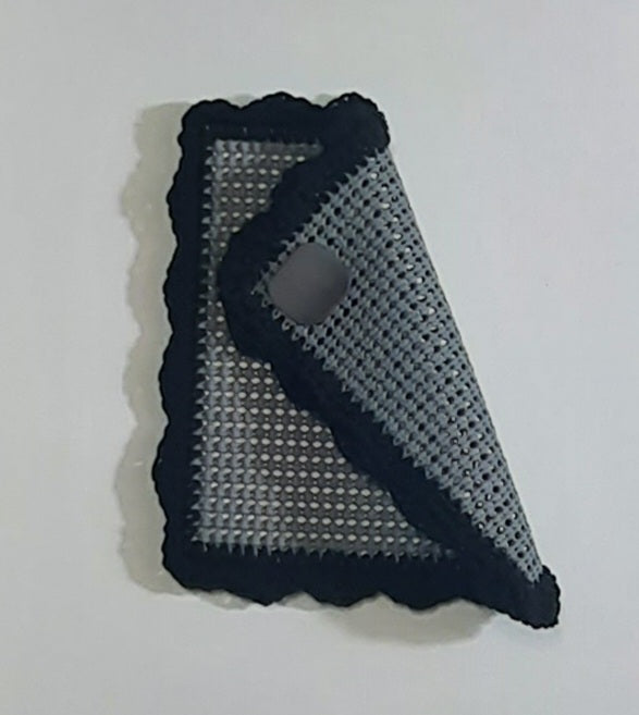 Grey & Black Magnetic Jar Gripper, folded panel showing rear magnet