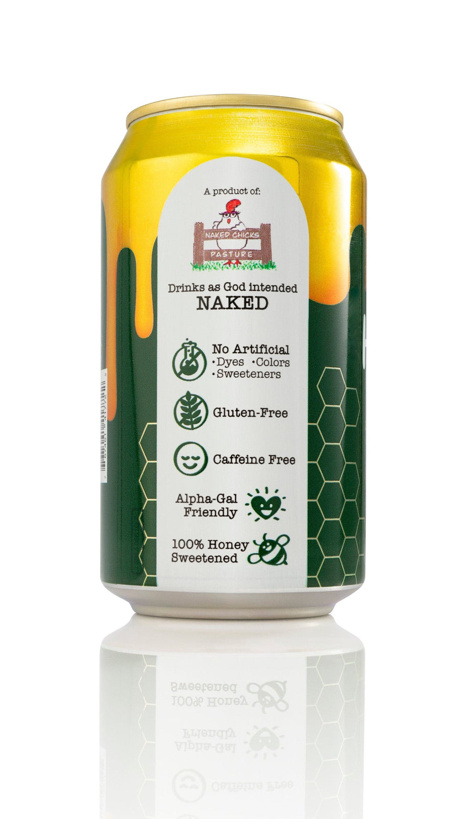 Sparkling Honey Sweetened Ginger Ale Soda Case