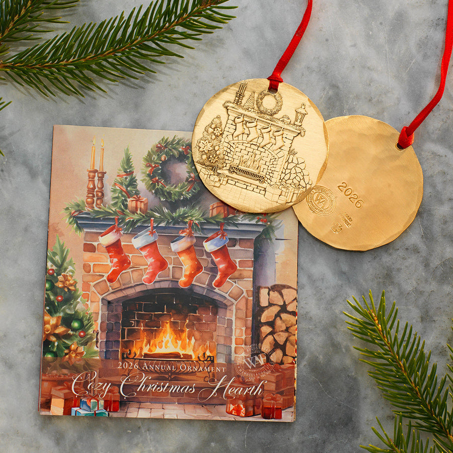Gift packaging display for 2026 Annual Ornament- Cozy Christmas Hearth