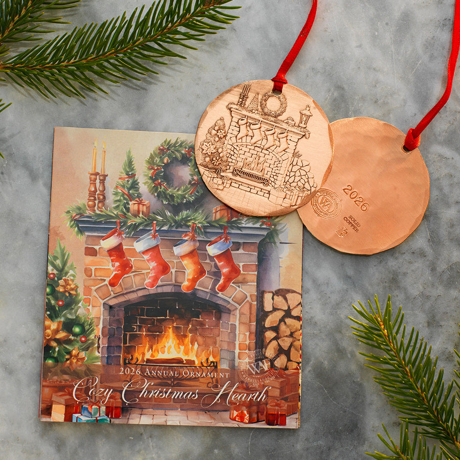 Gift packaging display for 2026 Annual Ornament- Cozy Christmas Hearth