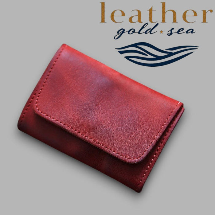 Personalized Leather Wallet | Red – Handmade Gift