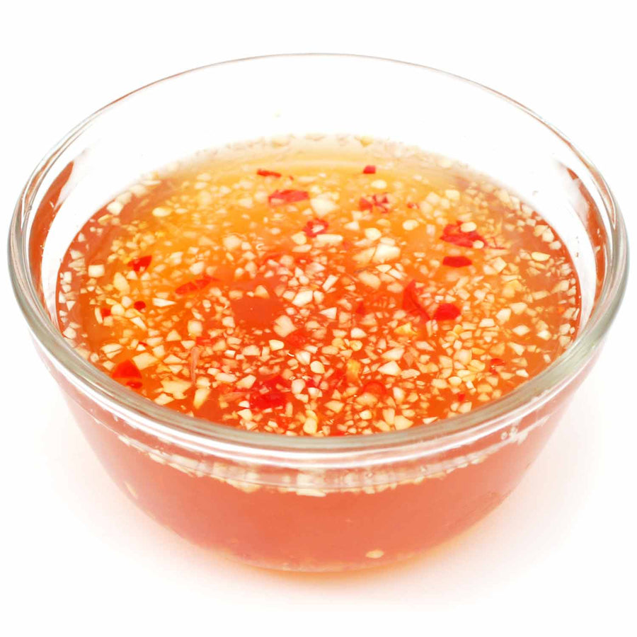 Vegan Fish Sauce Alternative: bowl of dipping sauce.