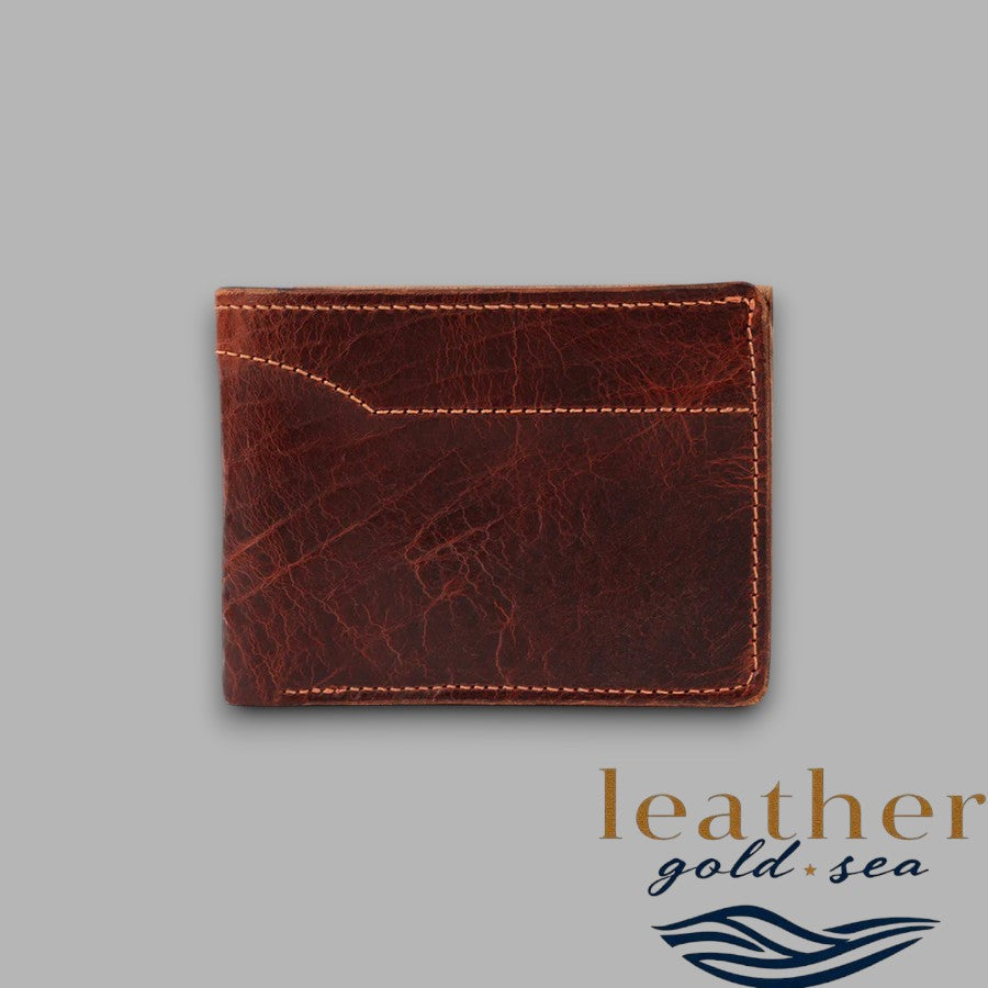 American Leather Wallet – Brown & Durable