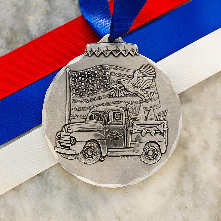 Styled display featuring Spirit of America250 Ornament