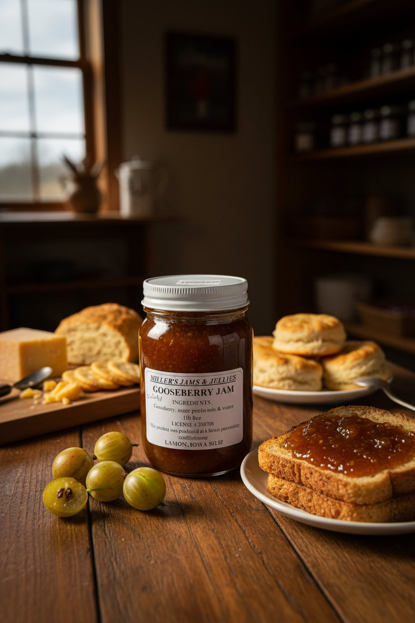 Miller’s Gooseberry Jam | Authentic Local Amish-Made Spread – product image 1