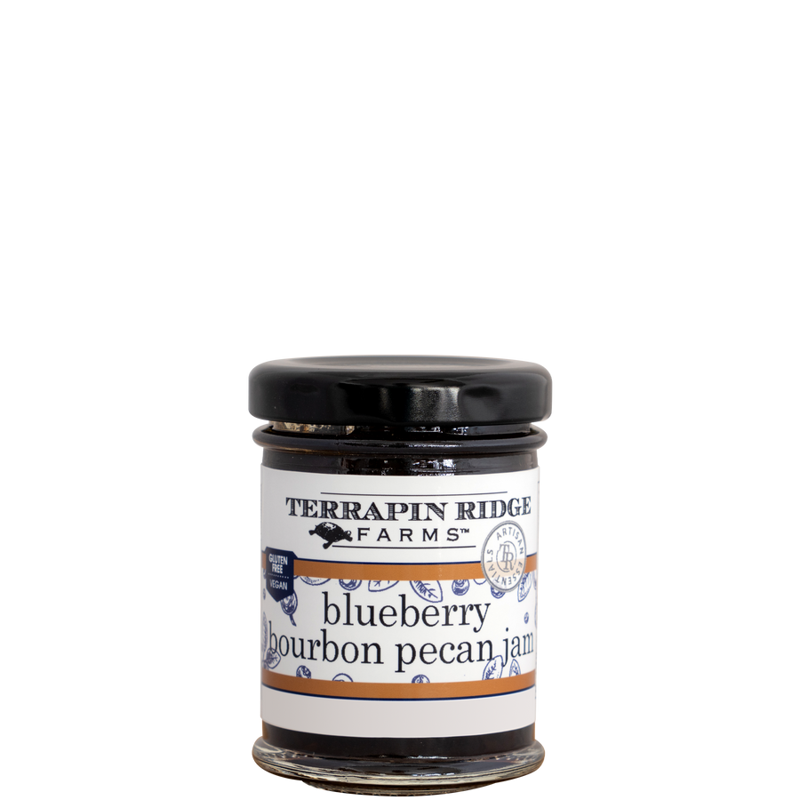 Blueberry Bourbon Pecan Jam – 2oz – product photo