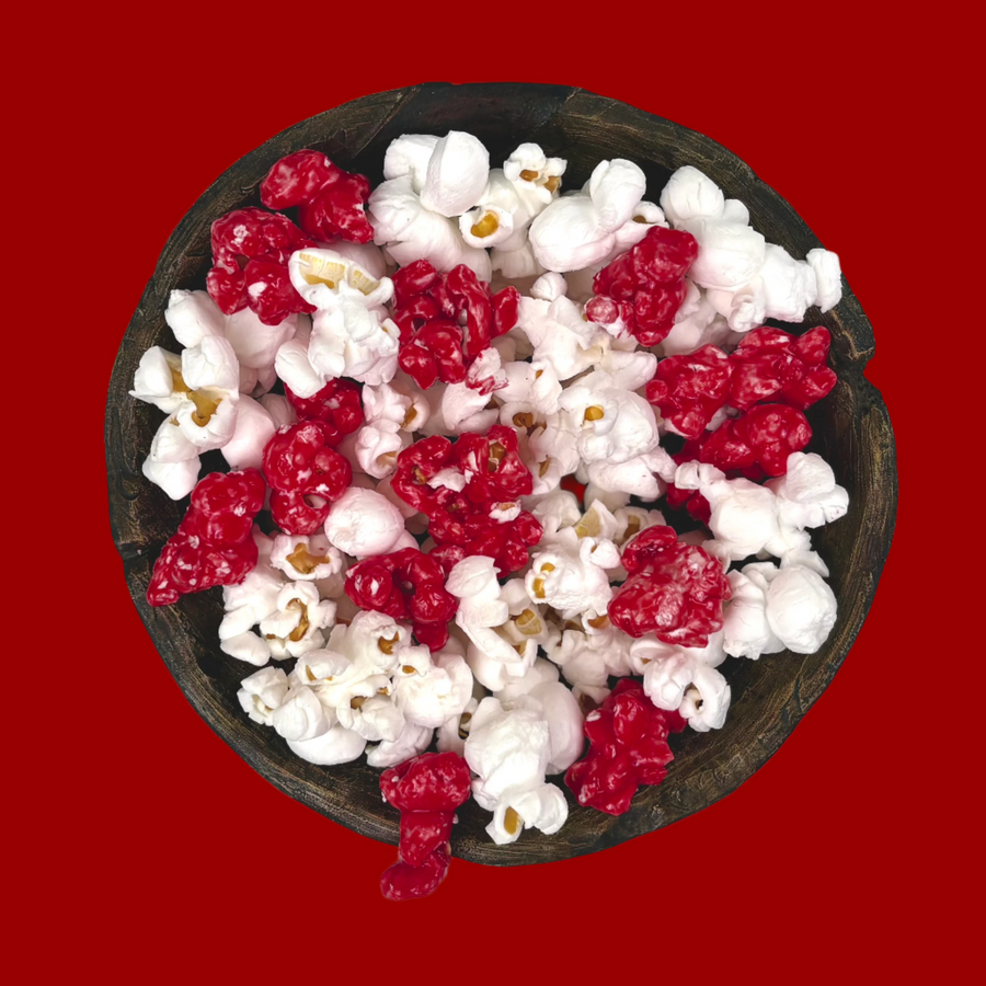 Dark Red Team Color Sweet & Salty Popcorn — gourmet popcorn product image