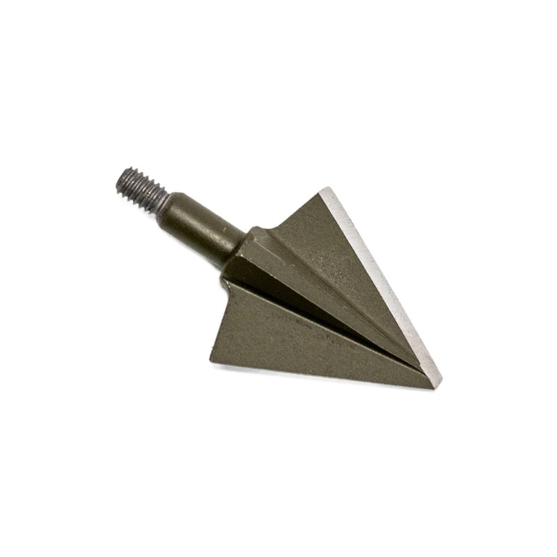 Alternate single-bevel broadhead showing the cutting edge