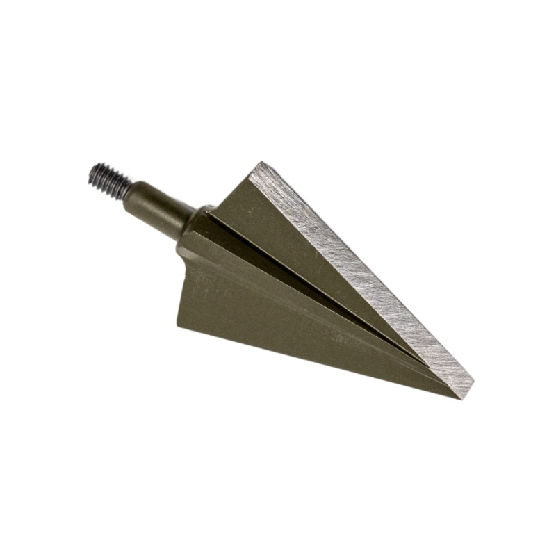 Close view of the broad single-bevel edge