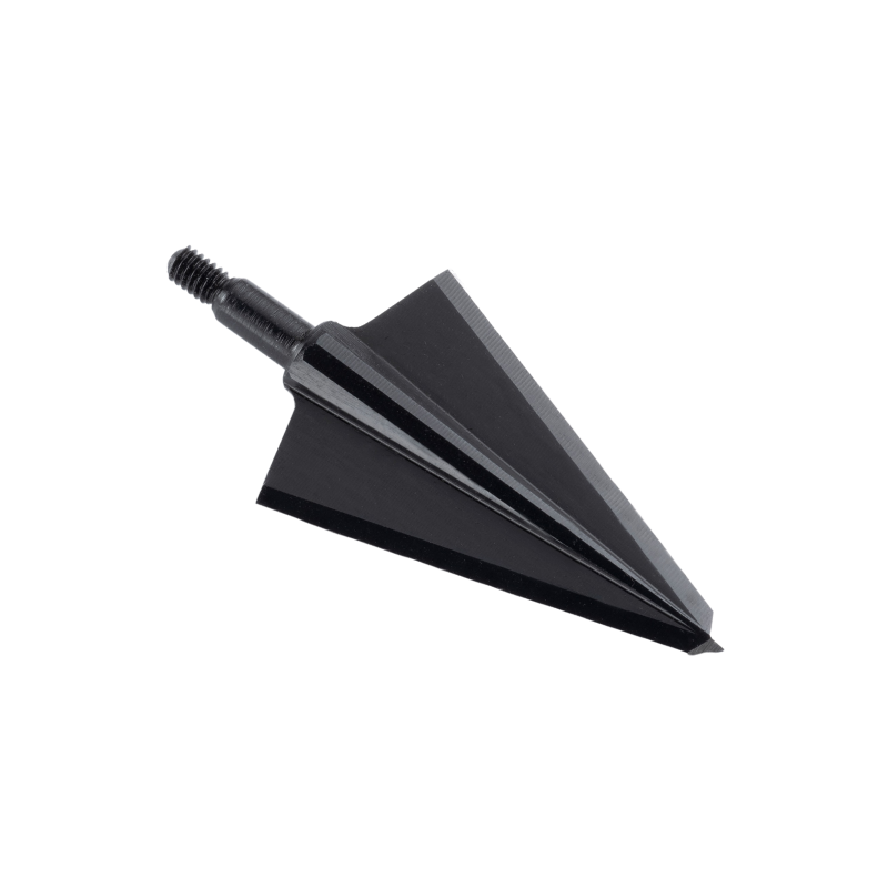 Wide-cut double-bevel broadhead profile