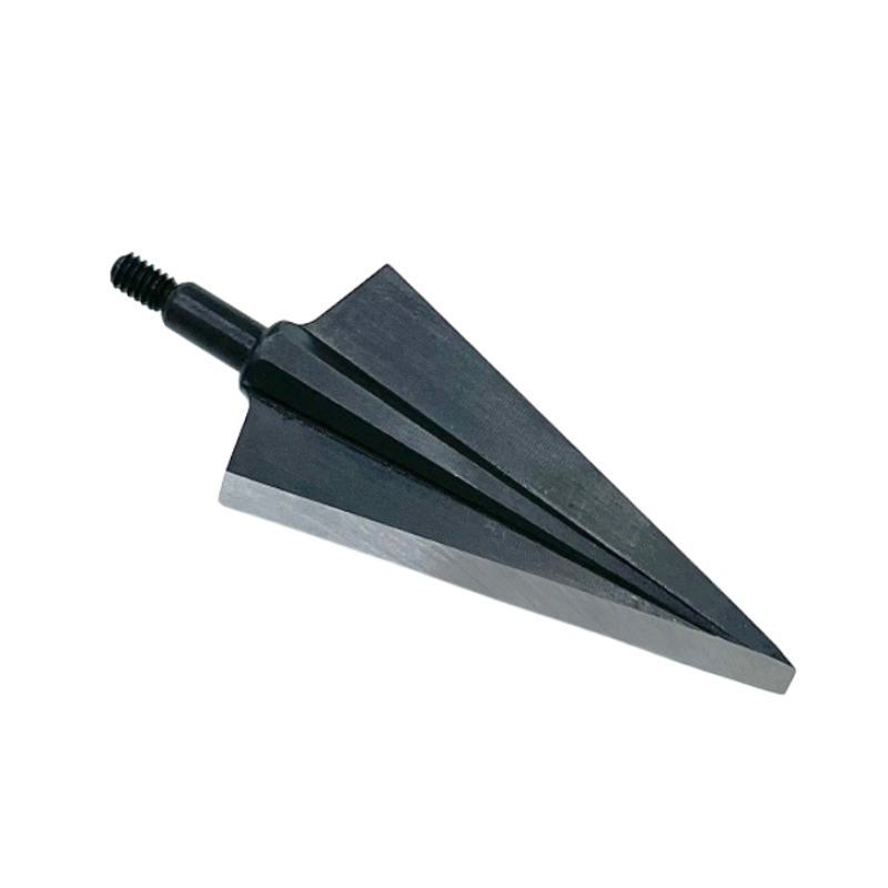 Alternate profile of a long carbon-steel single-bevel broadhead