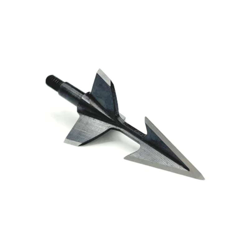 Turkey Spur broadhead with rear cutting spurs and unsharpened forward edges