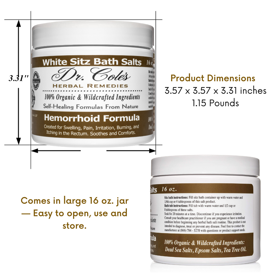03 - Dr. Cole's Hemorrhoid Salts White