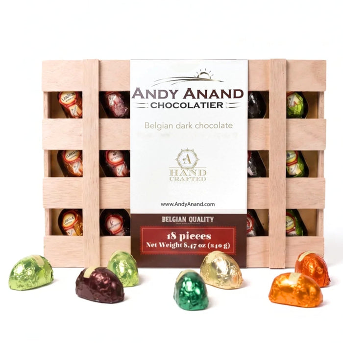 European Dark Chocolate Assortment, 18 pc