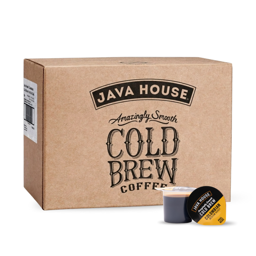 Plain coffee shipping carton with pod