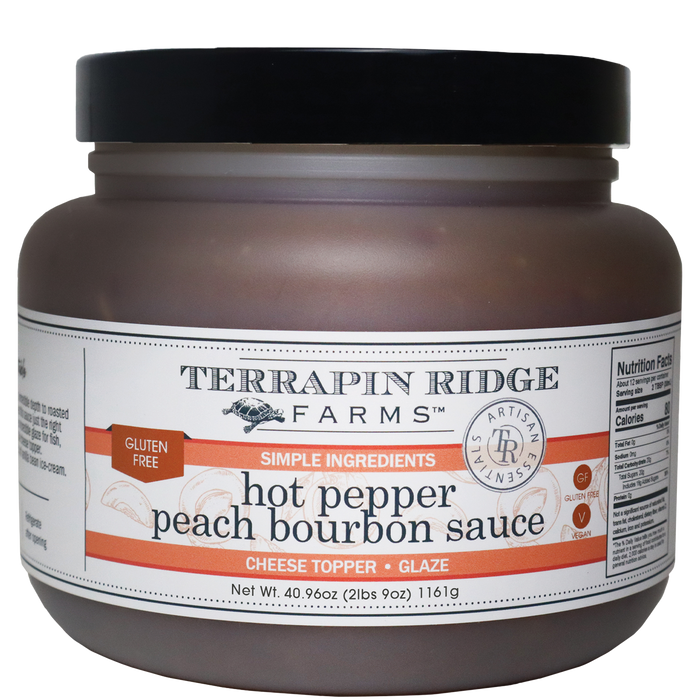 Hot Pepper Peach Bourbon Sauce - Quart - product image 1