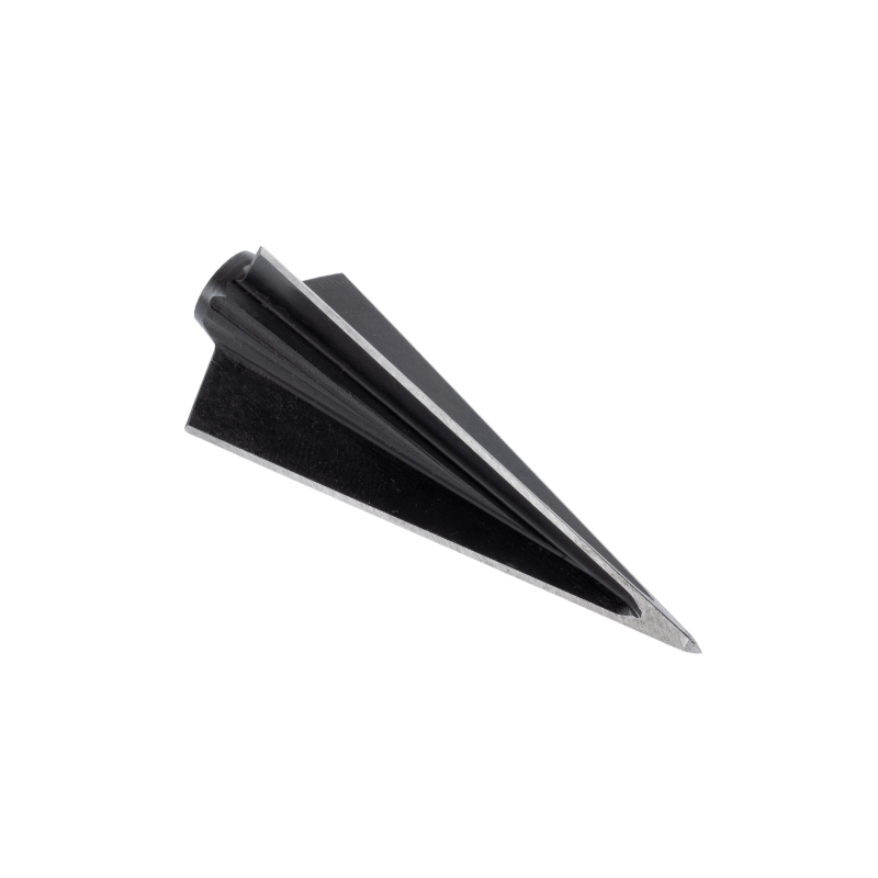 One-piece three-blade glue-on broadhead