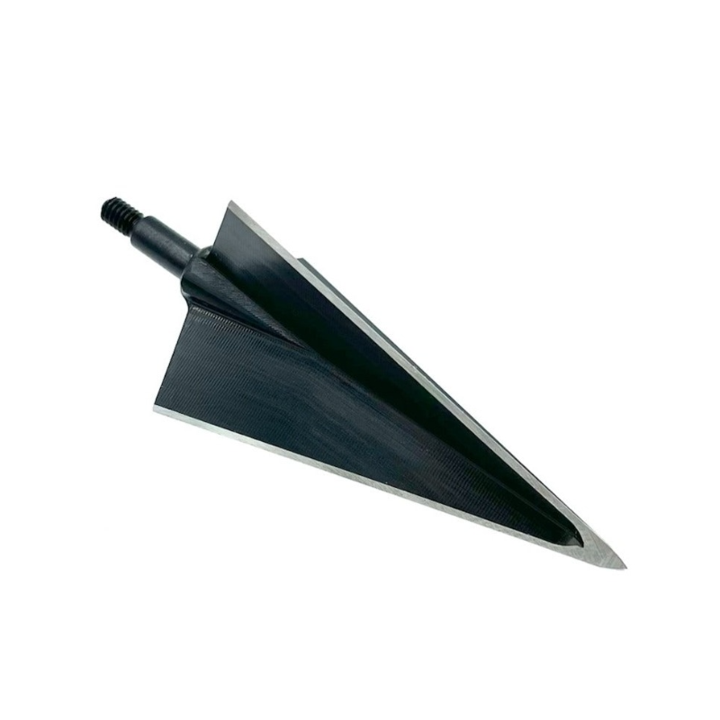 Extra-wide solid three-blade broadhead