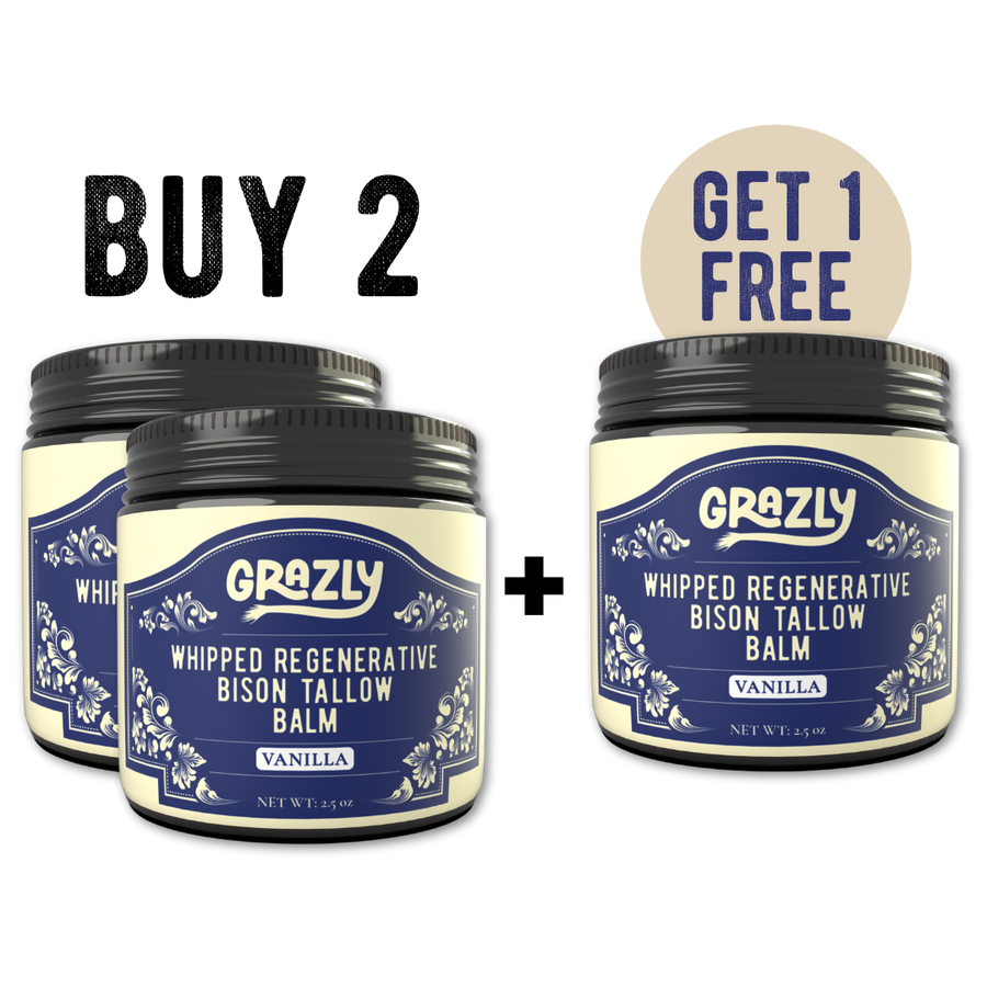 Whipped Bison Tallow & Manuka Honey Moisturizing Balm