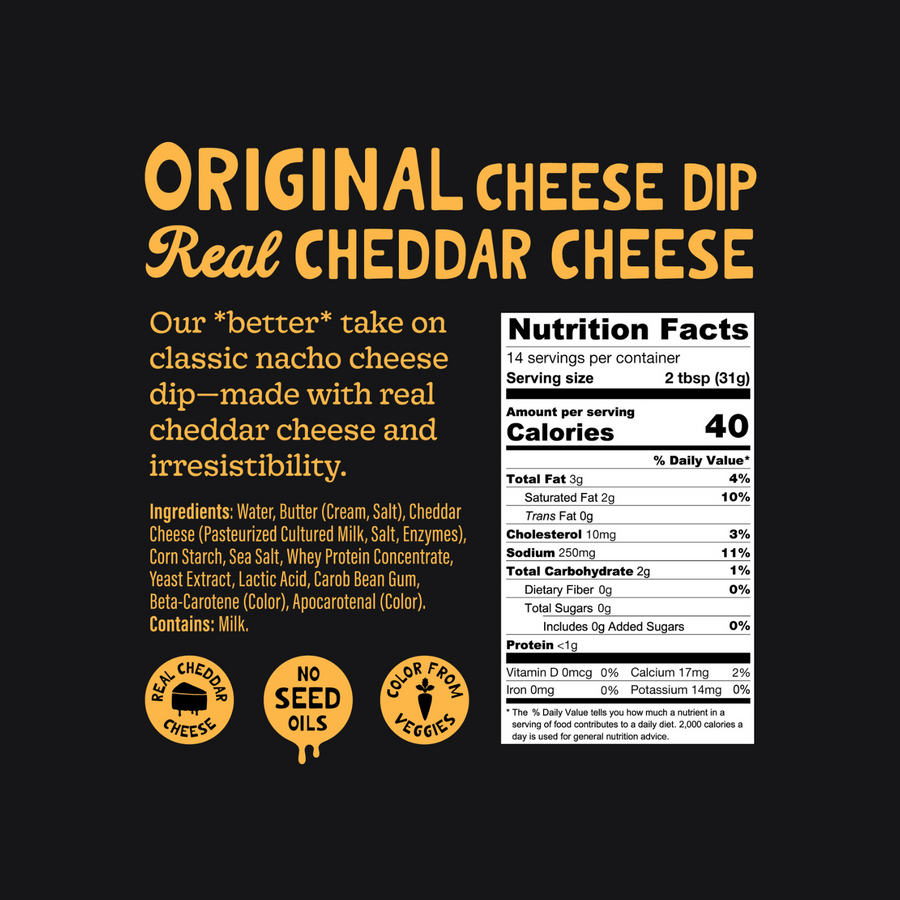 Original Cheddar Cheese Dip – Creamy Nacho Queso — product image
