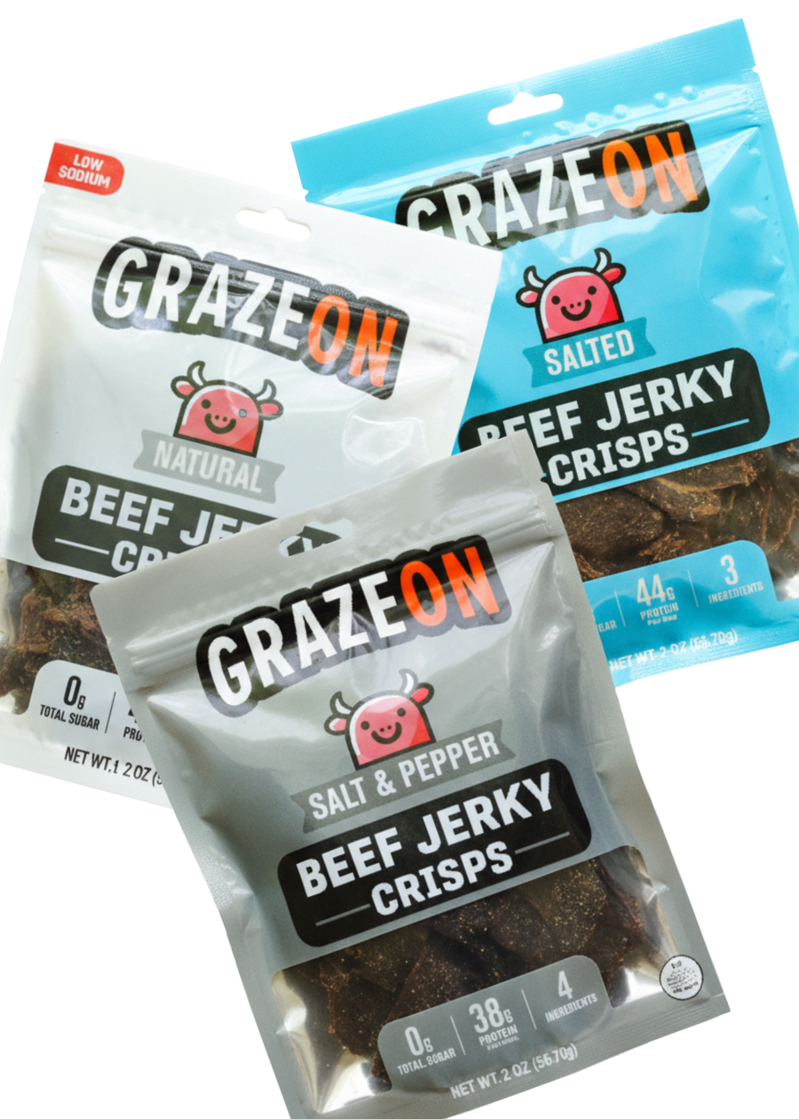 Beef Jerky Crisps Variety Pack – 7 × 2 oz Bags — product photograph 4 of 11