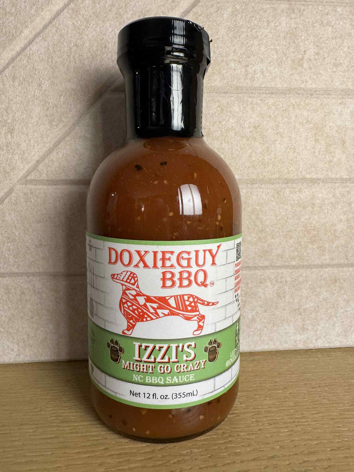 Izzi’s Might Go Crazy – NC Honey Bourbon Garlic BBQ Sauce (12 oz) — product image