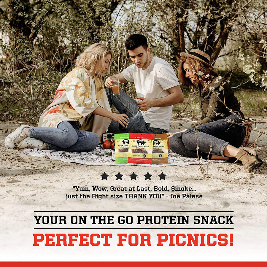 Craft Pork Jerky Sampler - 1 pack of each flavor (3 total) - product image 11