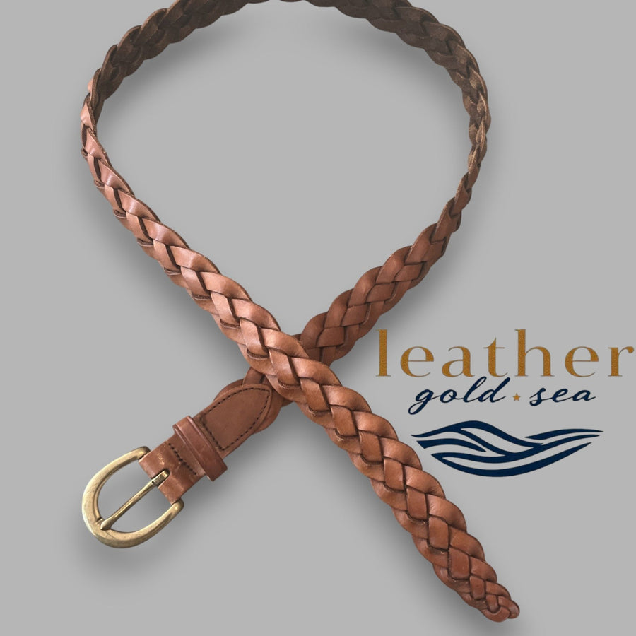 Cowboy Belt | Handmade Braided leather Belt – Genuine Leather